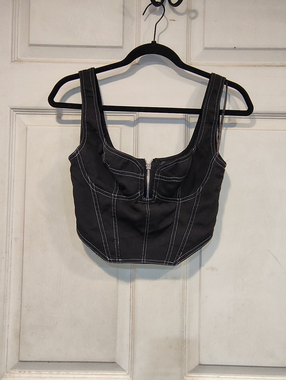 White Fox Size S Black Bustier